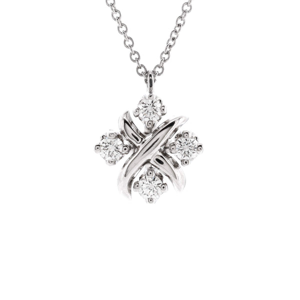 Wholesale Lady Flower Sterling Silver Plating Inlay Moissanite Pendant  Necklace - Nihaojewelry
